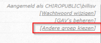 Groep wijzigen Groep wijzigen