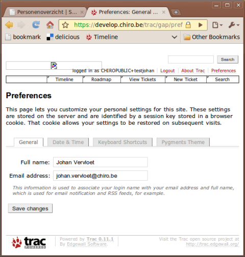 E-mailadres instellen
